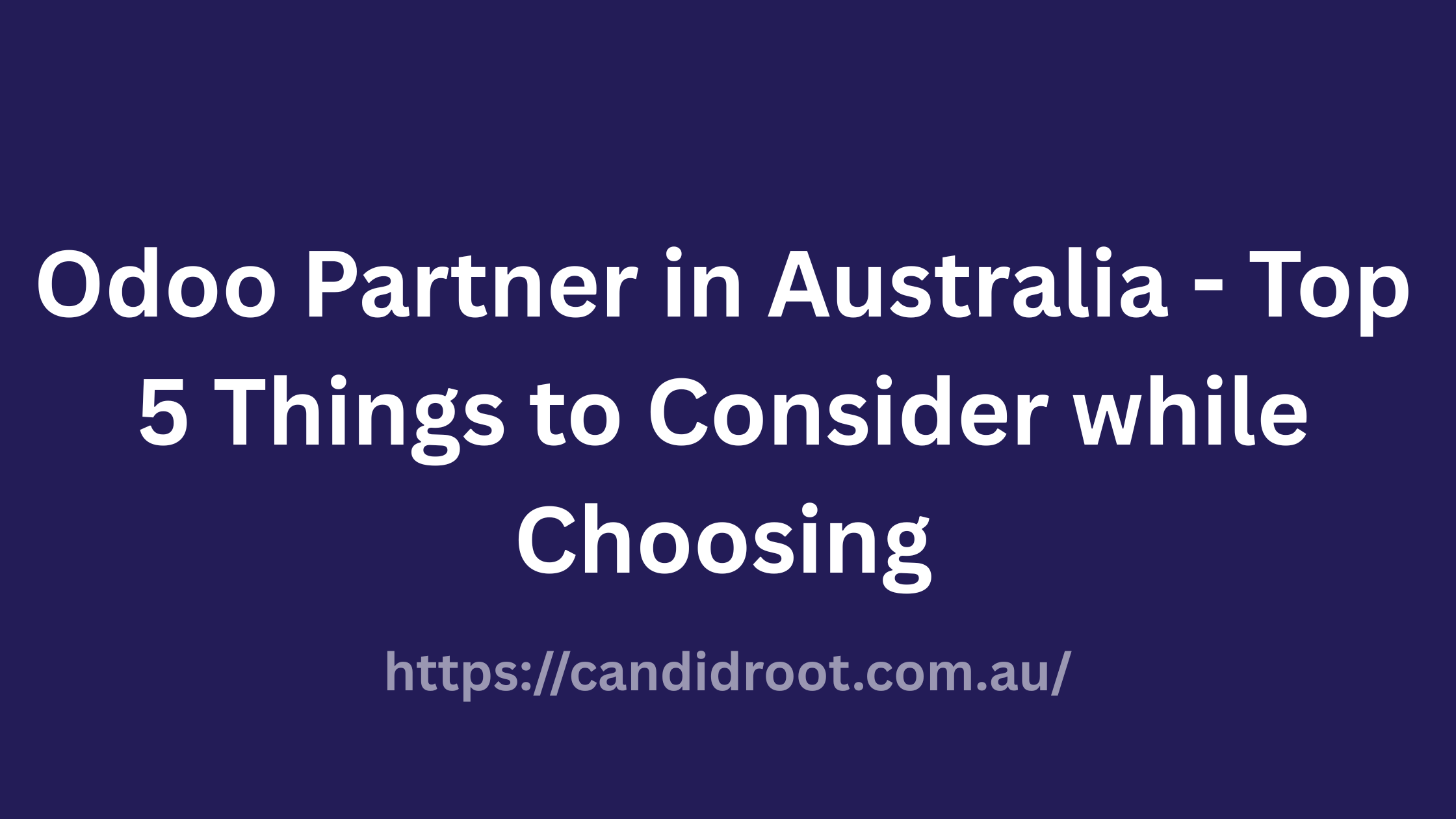 odoo partner in Australia